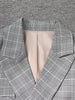 Women Plaid Double Breasted Back Pleated Elegant Blazer Lapel Long Sleeve Jacket Spring Autumn 3WM2547