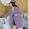 Spring Autumn Style Commuter Suit Women Long Sleeved Casual Loose Solid Color Suit Jacket Clothes Top