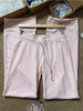 Light Pink Drawstring Sweatpant Woman Spring Raw Hem Low Waist Straight Long Pants Casual All-match Cotton Sport Trousers