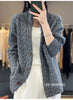 Autumn Winter Cardigan Jacket Women Long Sleeve Loose Casual All-match Knitted Warm Sweater Coat Female Tops Ladies