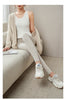 100% Merino Wool Striped Leggings Women's Winter Warm Knitted Tights Solid Color Women's Trousers