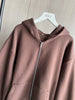 Fall/Winter women's casual sports oversized zipper hoodie wide leg mop sweatpants set 4174842