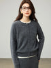 Cardigans For Woman, Fleece Wool, Round Collar, Soft Cozy Sweaters, 100%Wool, Fall Winter Jackets