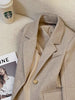 Women's Blazer Jacket Spring Autumn Korean Version Loose Ladies Small Suit Coat Design Sense Lady Outerwear