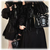 Original Japanese Lace Off-Shoulder Long Sleeve Dress Sweet Girl Kawaii Bowknot Women's Elegant Lolita Short Dresses