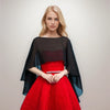 Women's Chiffon Cape Bolero Femme Mariage Chalas Mujer Evening Wedding Bridal Jacket Wraps Accessories Peleryna Cloak Boda Shawl