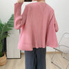 Versatile Pleated Jacket For Women Spring Long Sleeves Solid Color Cardigan Female Casual Coats 2DB1618