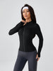 Women's Slim-Fitting Yoga Jacket - Buttery-Soft Stretch Full-Zip Athletic Cardigan