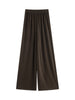 Women's Knit Coordinate Set - Drop Collar Knit Top & Straight Leg Pants Office Casual Two Piece Set Elegance