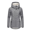 Women Hooded Zipper Coats Winter Warm Thick Fleece Jackets Solid Casual Fit Pockets Parkas Ladies Hooded Hooded Outwear