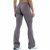Histello Sports Flared Leggings Seamless Women Yoga Pants Scrunch Butt Lift Tummy Control Fitness Gym Workout Leggings