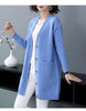 Ladies Sweater Jacket Autumn Winter V-neck Be All-match Women's Knitting Cardigan Sweater Coat Loose Comfortable Female Top