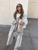 Women Solid Casual Long Trench Coat Lapel Collar Single Breasted Long Sleeve Loose Windbreaker Spring Autumn Streetwear