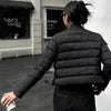 Lightweight Down Cotton Jacket Women Autumn Winter Stand Collar Warm Short Parkas Vintage Versatile Cotton-Padded Coat