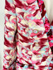 High Street Designer Runway Suit Set Women's 3/4 Sleeve Feather Printed Blazer Flare Pants Set 2pcs