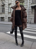 High Collar Puffer Women's Winter Coat Drawstring Waist Cinched Padded Jacket Thick Loose Casual For Ladies Streetwear Parka