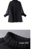 Women's Winter Parka Coat Versatile Lady Splicing Knitted Outerwear Temperament Casual Ladies Sweater Jacket