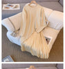 Women Loose Irregular Knit Maxi Dress Autumn Winter Ladies Splicing Together Vestidos Female Fake Two Pieces Long Dresses