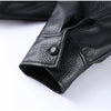 Women's Black PU Leather Jacket Stand Collar Sleeve Sleeve Asymmetric Button Front Elastic Hem Casual Autumn Outerwear