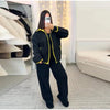 Spring Contrast Knitted Cardigan Jackets For Women Elegant Long Sleeve Pockets Zipper Sweater Street Lady Chic Outwear