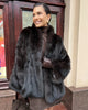 Women Thick Faux Fur Coat Lapel Hidden Button Loose Elegant Lady Outerwear Female Street Warm Commute Overcoat
