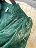 Spring Autumn French Women's Dress Lace Embroidery V-neck Lantern Sleeves Single Breasted Party Birthday Dress C192