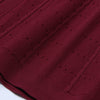 Three Colors High-quality Elastic Knitted Fabric Hollowed Out Single Breasted Round Neck Long Sleeved Slim Fit Women Dress