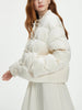 115.2G Filling Amount Stand-up Collar Chinese Style Down Coat For Women Jacquard Warm Casual Jacket 24FS14068