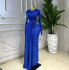 Women Ribbon O-neck Long Sleeve Maxi Dress Spring Sexy Parties Birthday Street Vacation Long Dresses Vestidos