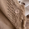 Autumn Winter Women Knitted Cape Shawl Wrap Cloak Ethnic Hooded Poncho Hoody Jumper Sweater Tassels Echarpe Blanket