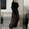 Harajuku Vintage Baggy Pants Women Striped Pocket Elastic High Waist Wide Leg Pant Casual High Street Sweatpant Trousers