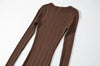Sexy O Neck Ribbed Knitting Fishtail Sweater Dress Women Full Sleeve Stretch Basic Bodycon Maxi Long Mermaid Robe Vestido