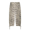 Animal Print Pants For Woman Vintage Baggy Wide Pants Streetwear Lace Up Jogger Trousers Mid Waist Women's Palazzo Pants