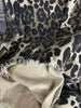 Leopard Ripped Wide Leg Jeans For Women High Waist Patchwork Button Loose Denim Pant Female Clothing