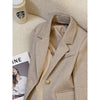 Women's Blazer Jacket Spring Autumn Korean Version Loose Ladies Small Suit Coat Design Sense Lady Outerwear