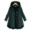 Women Cotton Coats Ladies Patchwork Button Jackets Female Knitted Plush Coat Hooded Top Outerwear Tailor-made T-Shirts