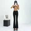 Winter Female Thin Snow Warm Plush Jeans Lady Chic Fleece Flared Pants Girls Korean High Waist Straight Leg Denim Trousers