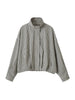 Women Casual Plaid Cropped Trench Coat Lapel Double Breasted Belted Waist Loose Long Sleeve Checkered Jacket Autumn Windbreaker