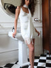 Camisoles Solid Lace Patchwork Women Dresses Casual Pajams Sexy Clubwear Skinny Bodycon Outfits Fit Female Vestidos