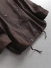 Solid-color Loose Elegant Turn-down Collar Double-breasted Mid-length Trench for Women Autumn Jackets