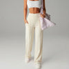 High Waisted Yoga Pants for Women, Loose Wide Leg Workout Trousers with Pockets for Running and Outdoor Exercise