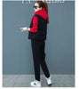 2 pieces women sets autumn thickened fleece sportswear vest+hoodies+pant cold-proof winter coat sets women's clothing