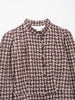 Vintage Spring Plaid Single Breasted Straight Woman Blazer Office Lady Tassel Sleeve Female Modern Outwear