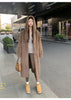Winter Thick Women's Long Imitation Mink Plush Cardigan With Integrated Fur Eco-Friendly Hooded Fur Coat Solid Color