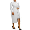 Women's Set Full Sleeve Long Blazer Coat+ Long Dress Suit Winter Streetwear Two 2 Piece Set Africa OL Work Outfits