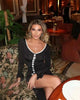Flare Long Sleeve Ruffle Sexy Maxi Dress Women Autumn Pink V Neck Single-breasted High Waist Club Long Dresses Female