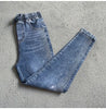 Korean Spring Autumn drilling Elastic Jeans Women's Loose High-waisted Haren Denim Pants Female Casual Wild Jeans