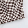 Guobioziy Women's Jacket Autumn Plaid Long-Sleeve Drawstring Loose Jacket Parka Casual Versatile