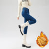 Women's Fleece Warm Winter Jeans Thicken Elastic Skinny Pencil Pants Korean Slim Plush Thermal Leggings Trousers