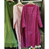Embossed Pleated Women's Dress Spring Loose Simple Solid Color Long Sleeve Famale Clothing 2DB6616